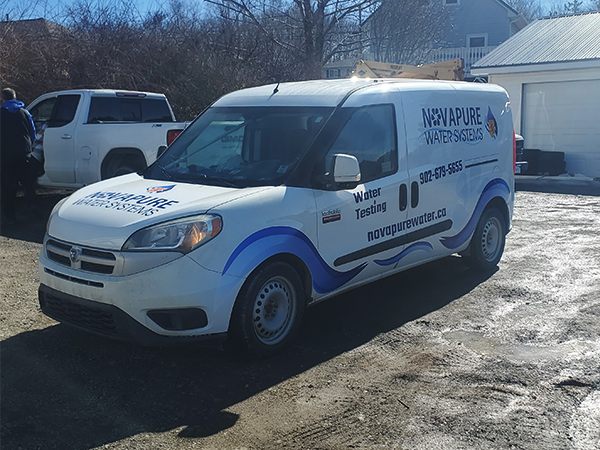 Van wrap with custom branding