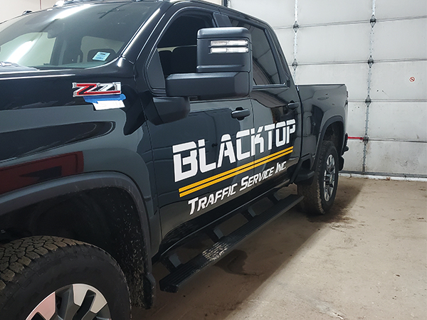 Marine boat graphics and lettering