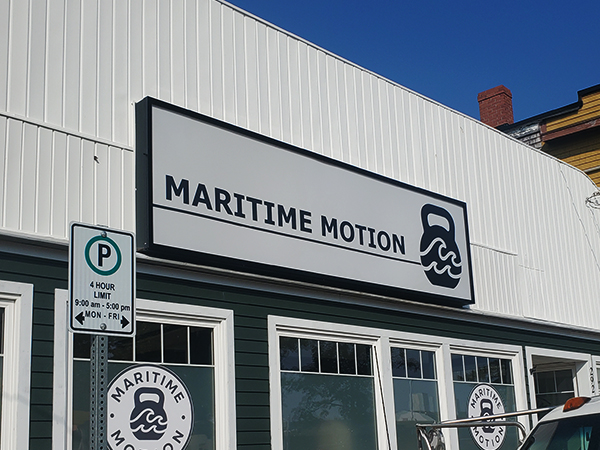 Large format printed panel sign