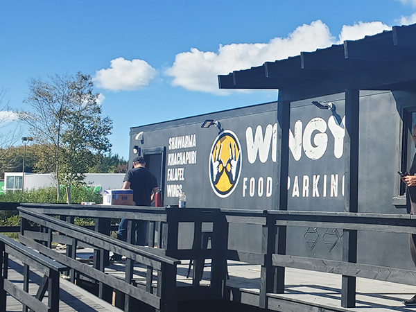 Storefront wall graphic decals