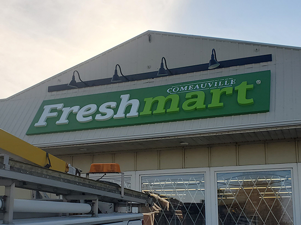 Custom dimensional signage installation