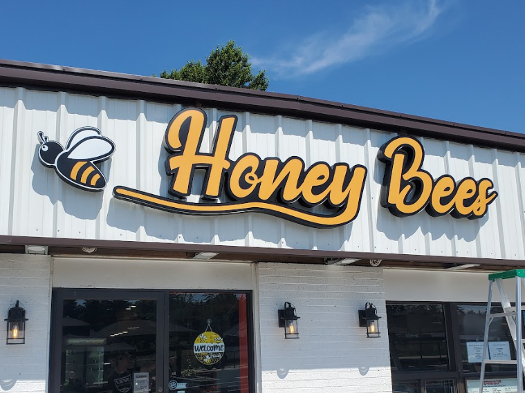 Honey Bees dimensional lettering