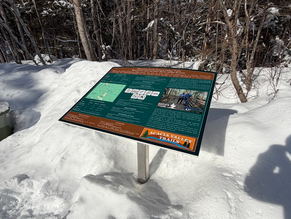 Acacia Valley Trails wayfinding sign