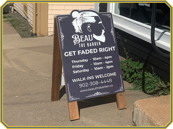 A-frame and wayfinding signs by Digby Signs