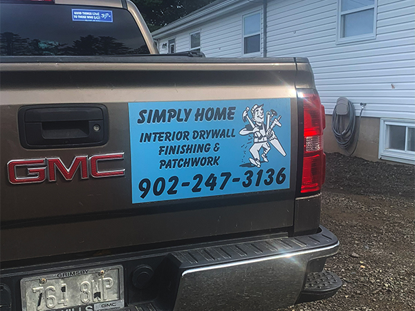 Custom printed stickers by Digby Signs