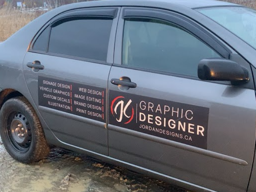 JG Graphic Designer vehicle magnet