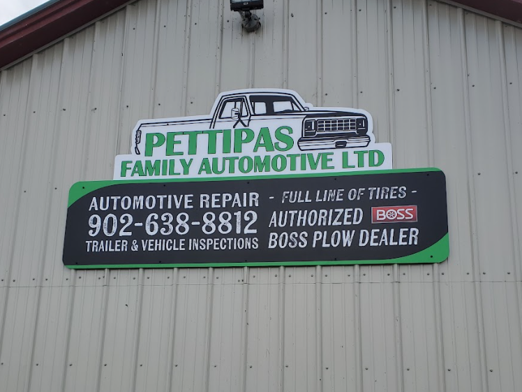 Pettipas Family Automotive custom cut sign
